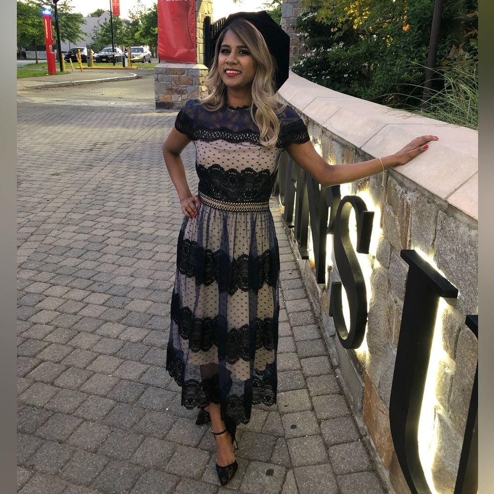 Chelsea28 Mixed Lace Midi Dress - Picture 2 of 2
